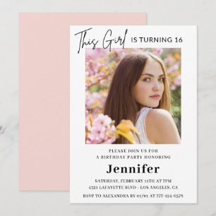 Elegant 16th birthday invitations Photo Modern