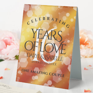 Elegant 16th Golden Topaz Wedding Anniversary