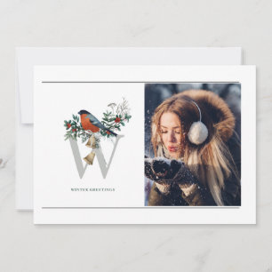 Elegant 1 Photo WINTER GREETINGS Christmas
