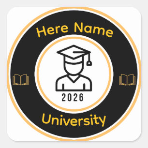 Elegant 2026 Graduate   Personalized Gold Seal