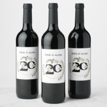 Elegant 20 year ANNIVERSARY Wine