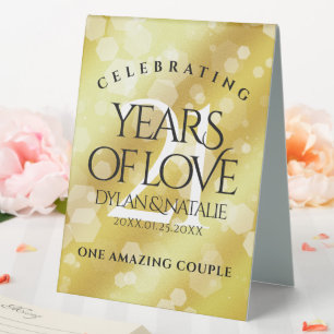 Elegant 21st Brass Wedding Anniversary Celebration