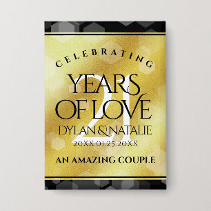 Elegant 21st Brass Wedding Anniversary Celebration