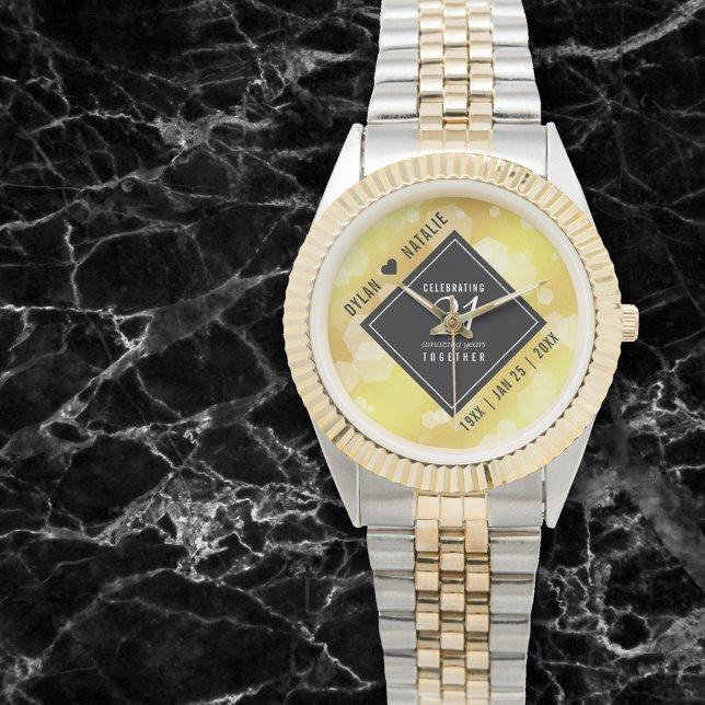 Elegant 21st Brass Wedding Anniversary Celebration Watch (Creator Uploaded)
