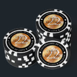 Elegant 22nd Copper Wedding Anniversary Poker Chips<br><div class="desc">Celebrate their 22nd copper wedding anniversary with these commemorative poker chips! Elegant lettering with hexagonal confetti on a copper foil background add a memorable touch for this special occasion and extraordinary milestone. Customise with couple's names, anniversary date, and up to 2 lines of messaging. Reverse shows identical design. Design ©...</div>