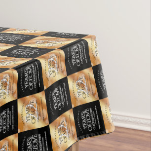 Elegant 22nd Copper Wedding Anniversary Tablecloth