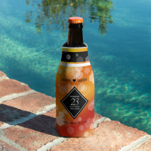 Elegant 23rd Imperial Topaz Wedding Anniversary Bottle Cooler