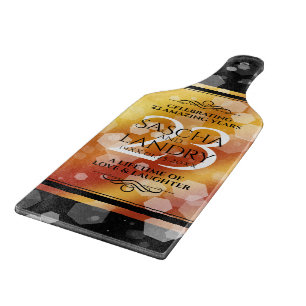 Elegant 23rd Imperial Topaz Wedding Anniversary Cutting Board