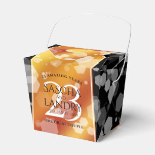 Elegant 23rd Imperial Topaz Wedding Anniversary Favour Box