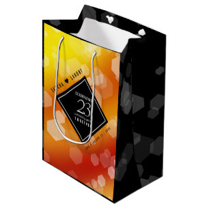 Elegant 23rd Imperial Topaz Wedding Anniversary Medium Gift Bag