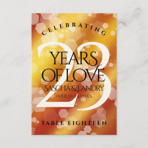 Elegant 23rd Imperial Topaz Wedding Anniversary Thank You Card