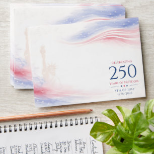 Elegant 250th American Independence Day 4th July Envelope
