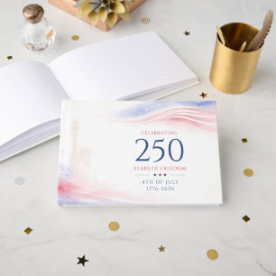 Elegant 250th American Independence Day 4th July Guest Book