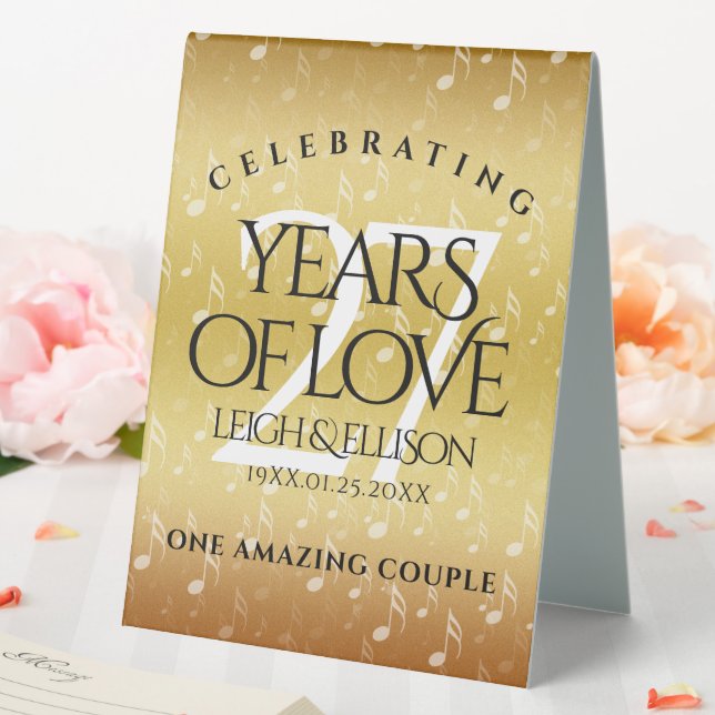 Elegant 27th Music Wedding Anniversary Celebration (In SItu (Wedding))