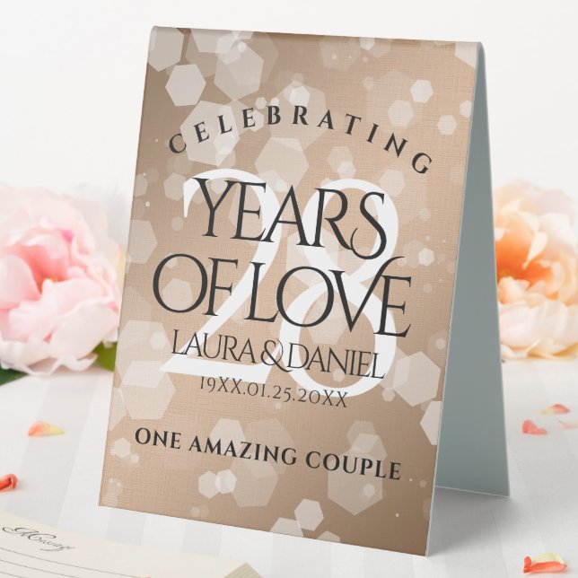 Elegant 28th Linen Wedding Anniversary Celebration (In SItu (Wedding))