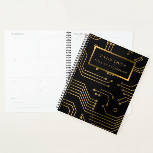 Elegant 2in1 Luxury Professional Business Card & Planner