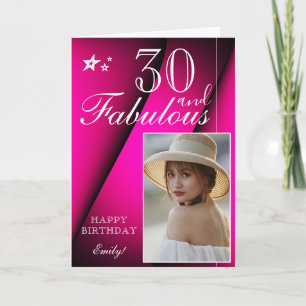 Elegant 30th Birthday Photo Template   Customizabl
