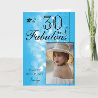 Elegant 30th Birthday Photo Template | Customizabl