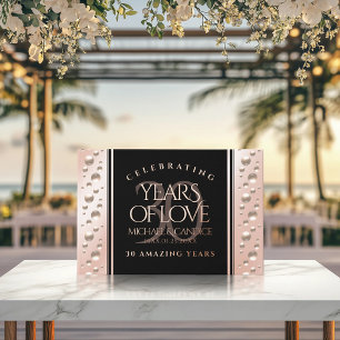 Elegant 30th Pearl Wedding Anniversary Celebration Guest Book