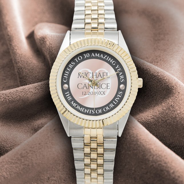 Elegant 30th Pearl Wedding Anniversary Watch (Elegant 30th Pearl Wedding Anniversary Wristwatch Cover Photo)