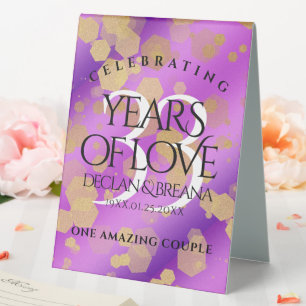 Elegant 33rd Amethyst Wedding Anniversary