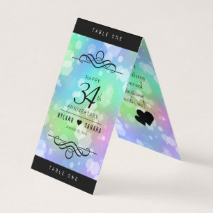 Elegant 34th Opal Wedding Anniversary Celebration