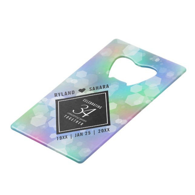 Elegant 34th Opal Wedding Anniversary Celebration (Front Angled)