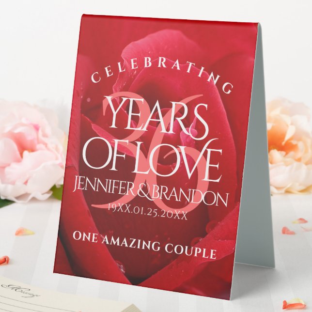 Elegant 36th Rose Wedding Anniversary Celebration (In SItu (Wedding))