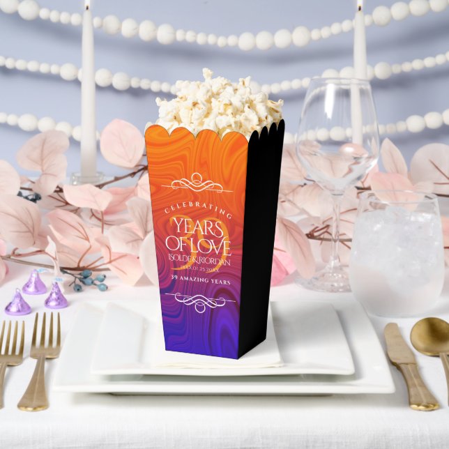 Elegant 39th Agate Wedding Anniversary Celebration Favour Box (Wedding)