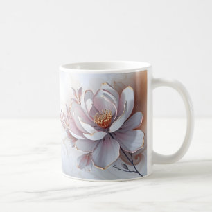 Elegant 3 dimensional painted Flower Coffee Mug