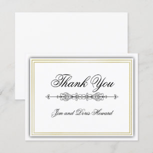 Elegant 3D Thank You Card