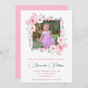 Elegant 3rd birthday invitations Photo Boho