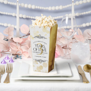 Elegant 3rd Leather Wedding Anniversary Favour Box