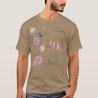 Elegant 40th Anniversary T-Shirt