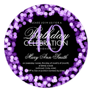 Purple 40th Birthday Party Gifts - T-Shirts, Art, Posters & Other Gift