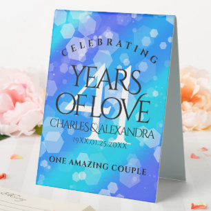 Elegant 41st Blue Topaz Wedding Anniversary