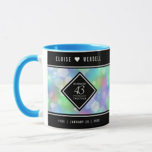 Elegant 43rd Opal Wedding Anniversary Celebration Mug