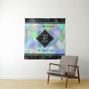 Elegant 43rd Opal Wedding Anniversary Celebration  Tapestry