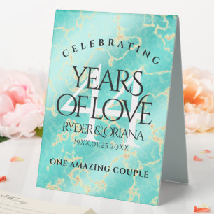 Elegant 44th Turquoise Wedding Anniversary