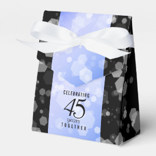 Elegant 45th Sapphire Wedding Anniversary Favour Box