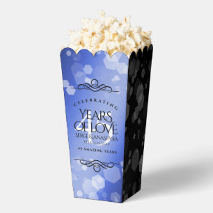 Elegant 45th Sapphire Wedding Anniversary Favour Box