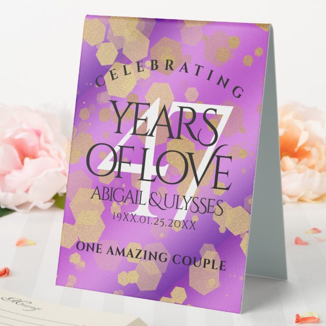 Elegant 47th Amethyst Wedding Anniversary (In SItu (Wedding))