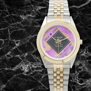 Elegant 48th Amethyst Wedding Anniversary Watch