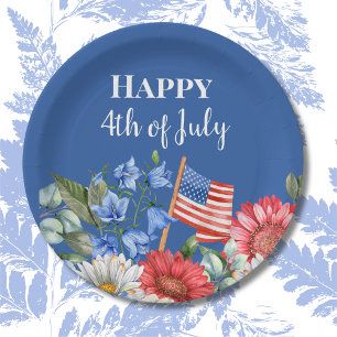 Elegant 4th of July Party Paper Plate