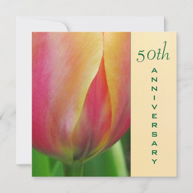 Elegant 50th Anniversary Invitation (Front)