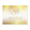 Elegant 50th Anniversary Monogram Hearts Gold RSVP