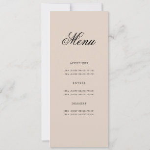 Elegant 50th Birthday Party Menu Gold Champagne Invitation