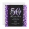 Elegant 50th Birthday Party Sparkles Purple