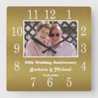 Elegant 50th Golden Wedding Anniversary Photo