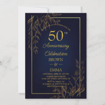 Elegant 50th Wedding Anniversary Floral Celebratio
